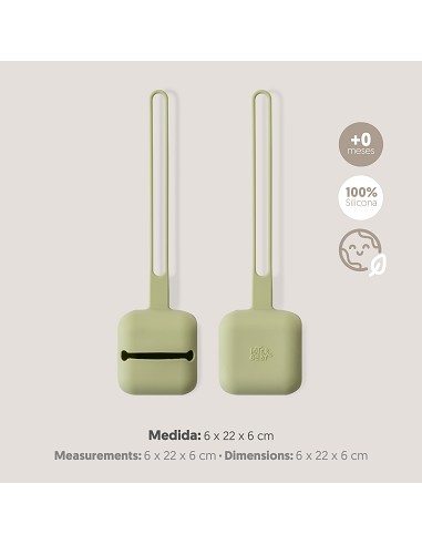 Portachupete  Silicona Verde Oliva