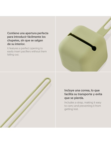 Portachupete  Silicona Verde Oliva