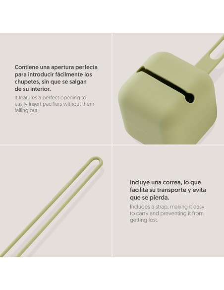 Portachupete  Silicona Verde Oliva