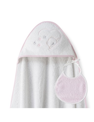 Bath Towel - 1X1 Mt. + Bib - Mod. Oso Mariposa