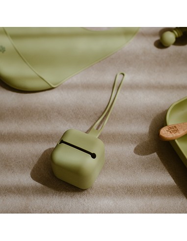 Portachupete  Silicona Verde Oliva