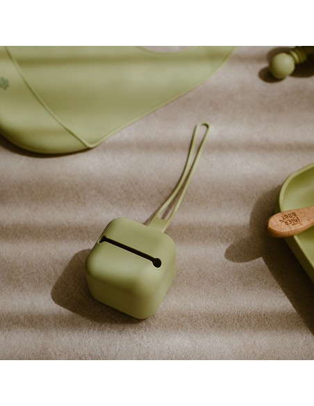 Portachupete  Silicona Verde Oliva