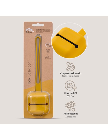 Portachupete  Silicona Ocre Tierra