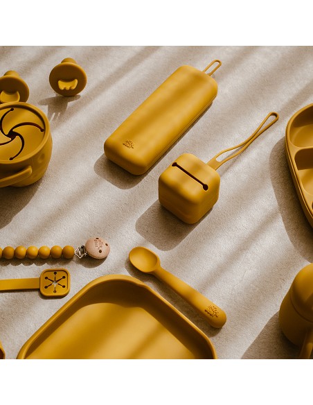 Portachupete  Silicona Ocre Tierra