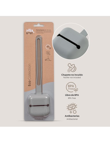 Portachupete  Silicona Gris Petroleo