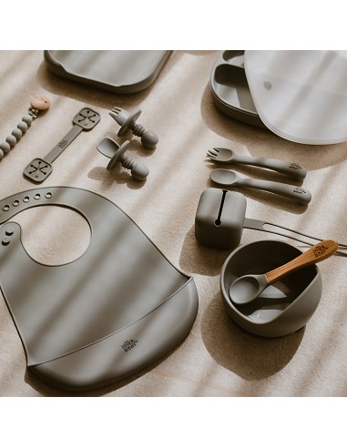 Portachupete  Silicona Gris Petroleo