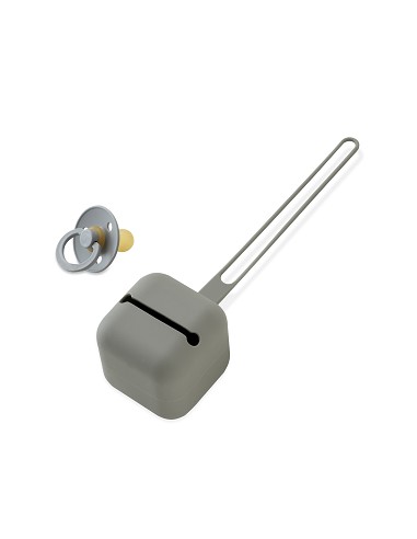 Portachupete  Silicona Gris Petroleo