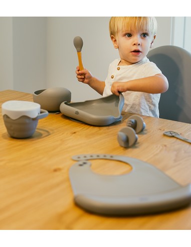 Plato Llano de Silicona Verde Oliva