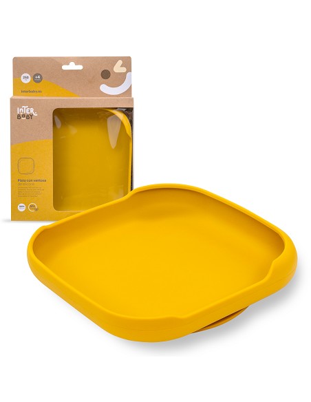 Plato Llano de Silicona Ocre Tierra