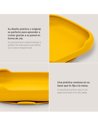 Plato Llano de Silicona Ocre Tierra