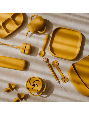 Plato Llano de Silicona Ocre Tierra