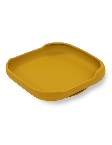 Plato Llano de Silicona Ocre Tierra
