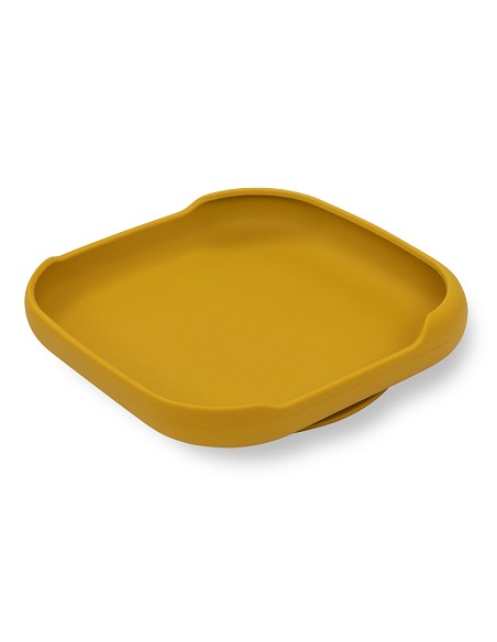 Plato Llano de Silicona Ocre Tierra