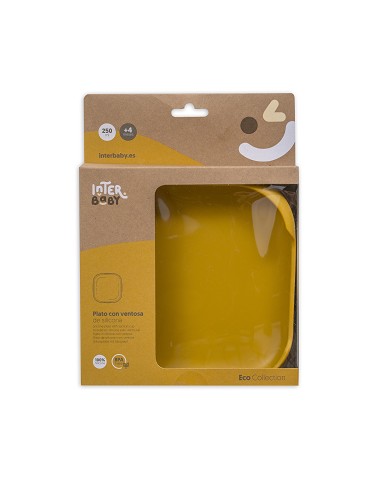 Plato Llano de Silicona Ocre Tierra