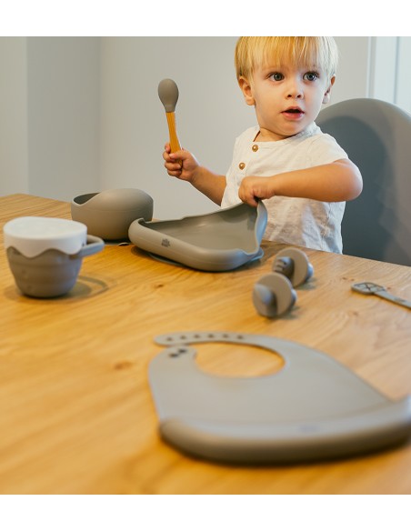 Plato Llano de Silicona Ocre Tierra