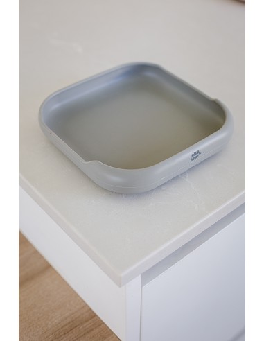 Plato Llano de Silicona Gris Petroleo