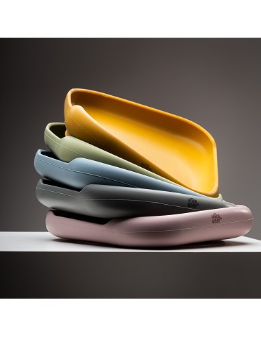 Plato Llano de Silicona Gris Petroleo