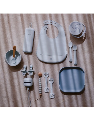 Porta Snacks de Silicona Azul Grisaceo