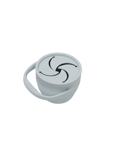 Porta Snacks de Silicona Azul Grisaceo