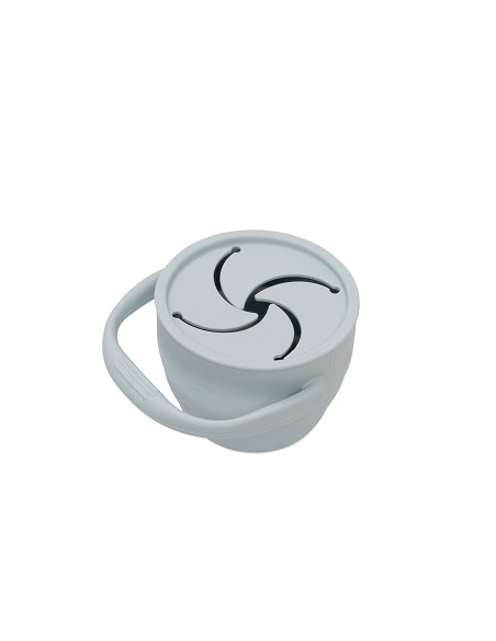 Porta Snacks de Silicona Azul Grisaceo