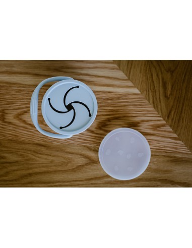 Porta Snacks de Silicona Azul Grisaceo