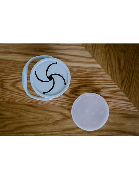 Porta Snacks de Silicona Azul Grisaceo