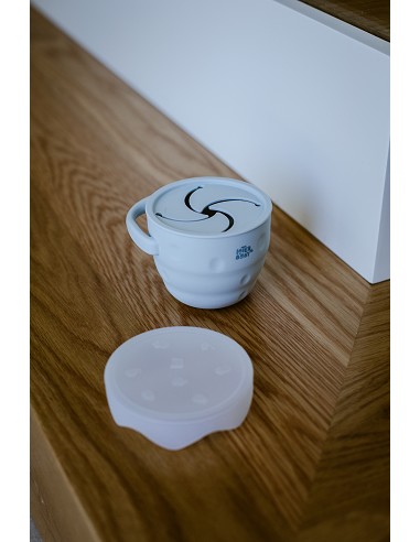 Porta Snacks de Silicona Azul Grisaceo