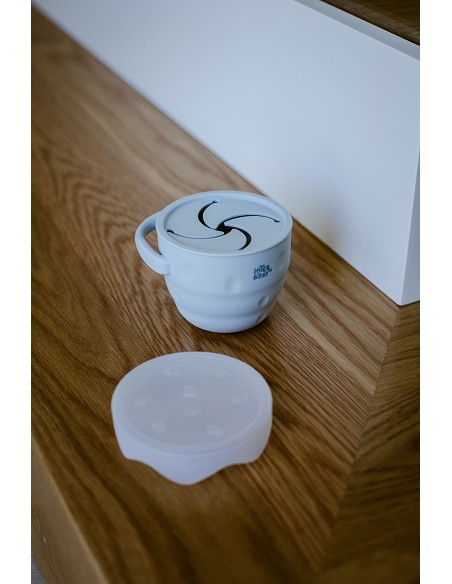 Porta Snacks de Silicona Azul Grisaceo