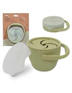 Porta Snacks de Silicona Verde Oliva