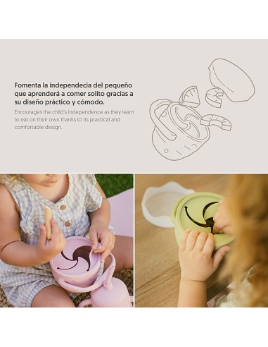 Porta Snacks de Silicona Verde Oliva