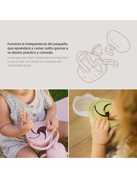 Porta Snacks de Silicona Verde Oliva