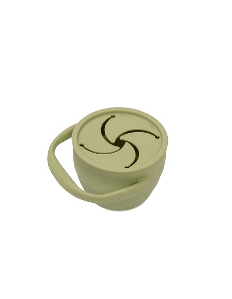 Porta Snacks de Silicona Verde Oliva