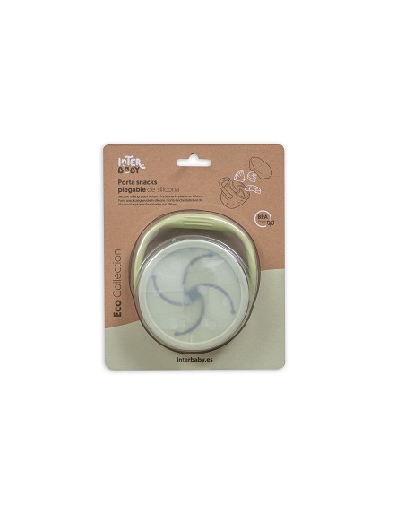 Porta Snacks de Silicona Verde Oliva