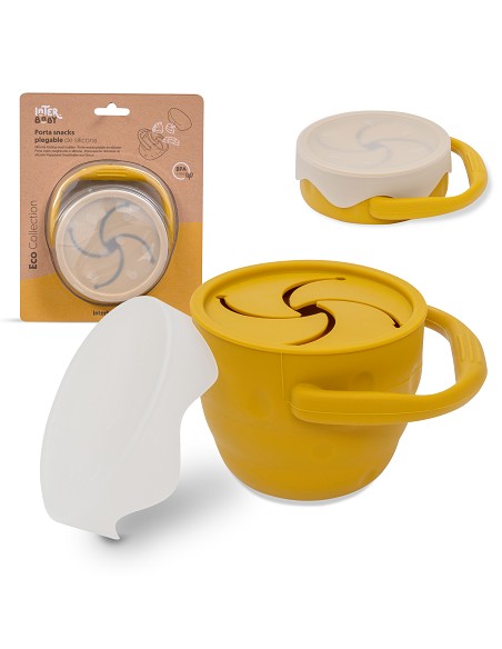 Porta Snacks de Silicona Ocre Tierra