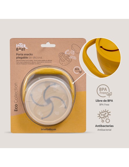 Porta Snacks de Silicona Ocre Tierra