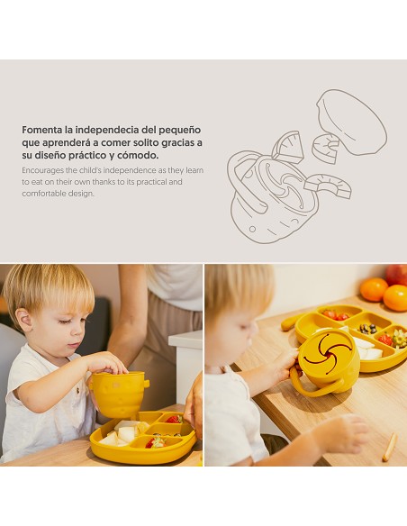 Porta Snacks de Silicona Ocre Tierra