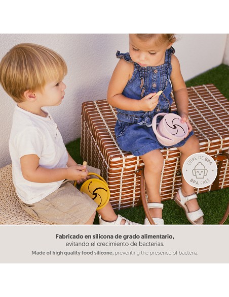 Porta Snacks de Silicona Ocre Tierra