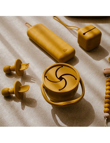 Porta Snacks de Silicona Ocre Tierra