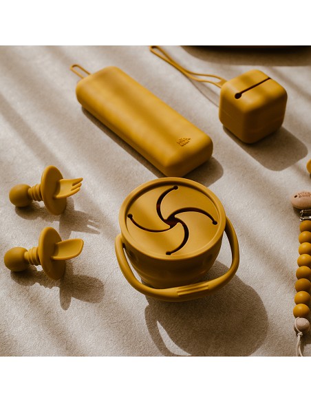 Porta Snacks de Silicona Ocre Tierra