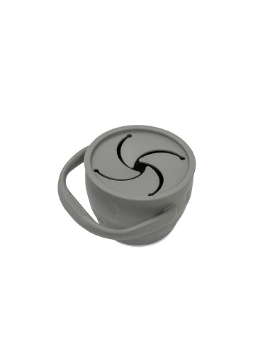 Porta Snacks de Silicona Gris Petroleo