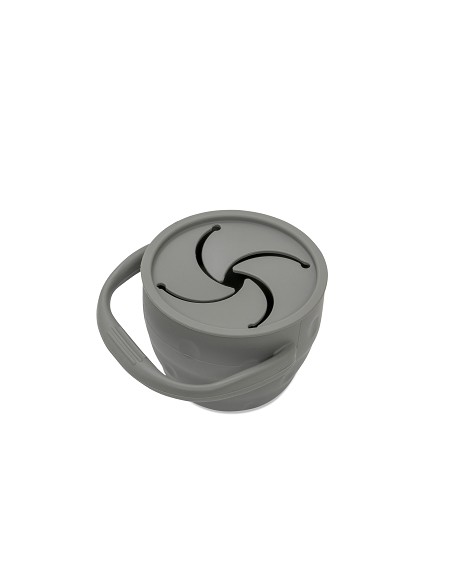 Porta Snacks de Silicona Gris Petroleo