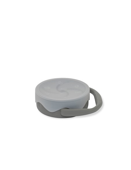 Porta Snacks de Silicona Gris Petroleo