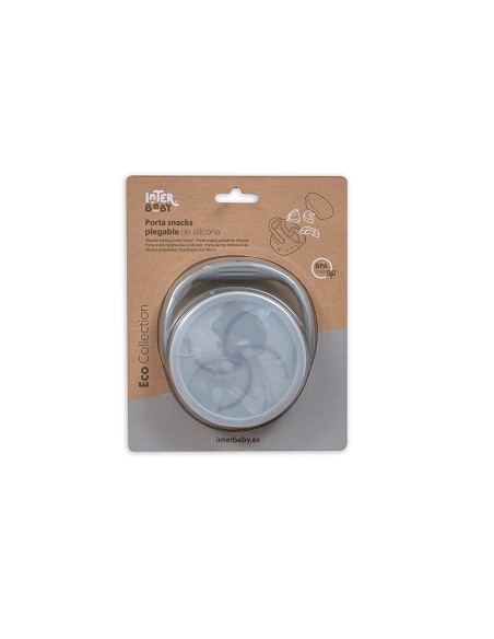 Porta Snacks de Silicona Gris Petroleo