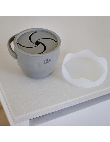 Porta Snacks de Silicona Gris Petroleo