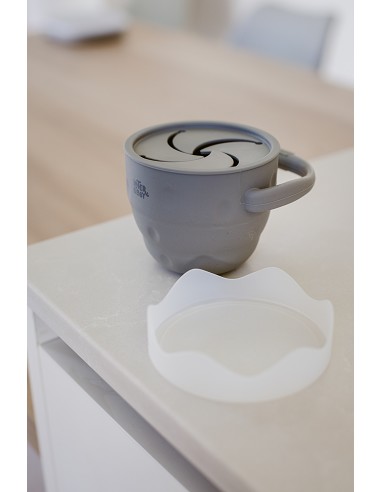 Porta Snacks de Silicona Gris Petroleo