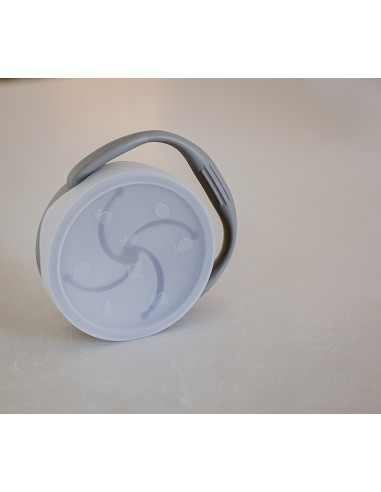 Porta Snacks de Silicona Gris Petroleo