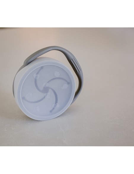 Porta Snacks de Silicona Gris Petroleo