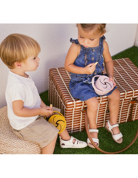 Porta Snacks de Silicona Gris Petroleo