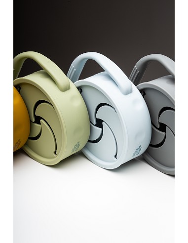 Porta Snacks de Silicona Gris Petroleo