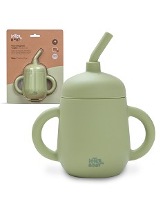 Vaso Antiderrame de Silicona Verde Oliva